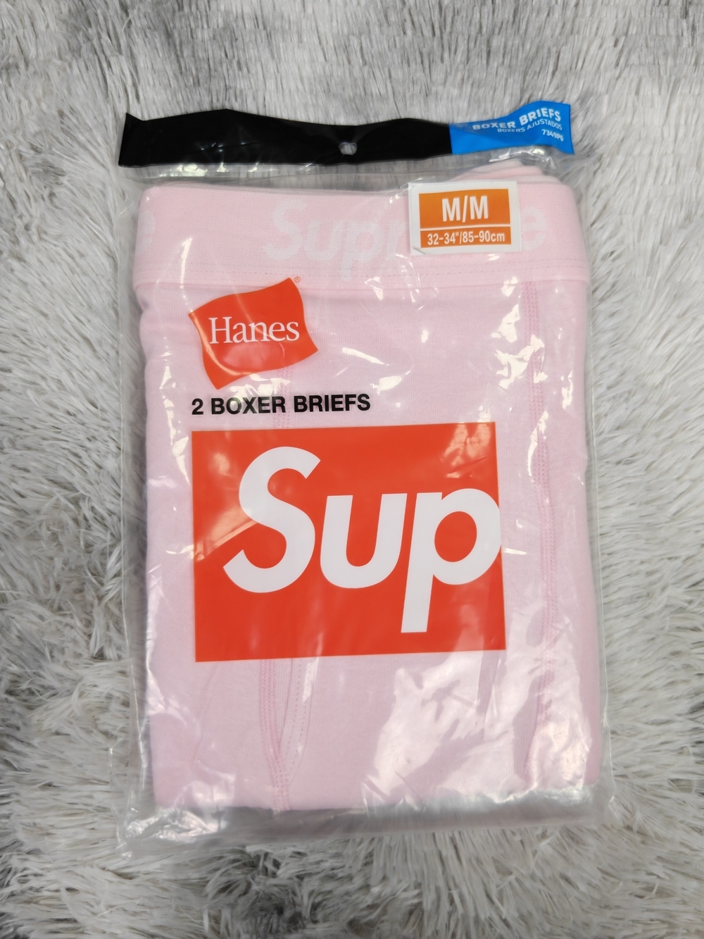 Supreme x Hanes Boxer Briefs Pink (2-Pack) - Large